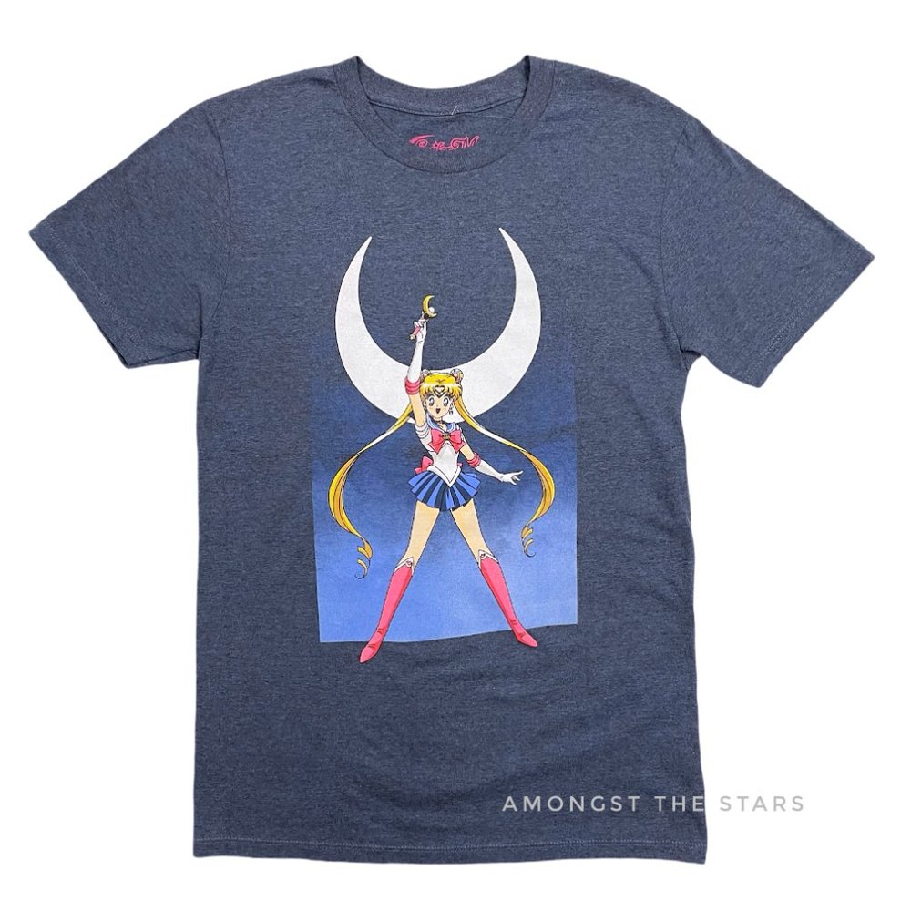 Sailor Moon Blue Grey Crewneck Men's T-Shirt